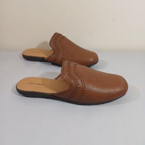 Comfortview Valerie Sandals Comfortview Shoe Mule Slides Huarache Tan 12WW